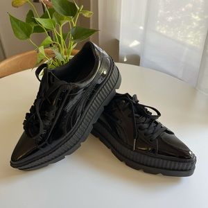 FENTY Pointy Creeper Patent by Rihanna Black Puma